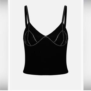 I Am Gia Women’s Crystal Embellished Top